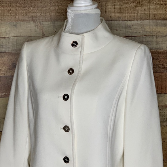 Isabella DeMarco Women White 5 Button Jacket Sz 8 - Picture 2 of 8